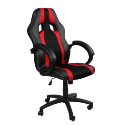 Aga Spielstuhl, Bürostuhl,Drehbarer Spielstuhl, Schreibtischstuhl, Computer Stuhl Chefsessel MR2060 Schwarz - Rot