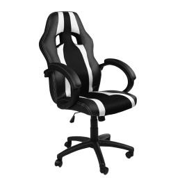 Aga Spielstuhl ,Bürostuhl,Drehbarer Spielstuhl,Computer Stuhl Spielstuhl Chefsessel MR2060 Schwarz - Weiß