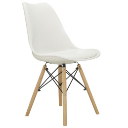 Aga Esszimmerstuhl MR2035W, Skandinavisch Design Küchenstühle Stuhl Weiß