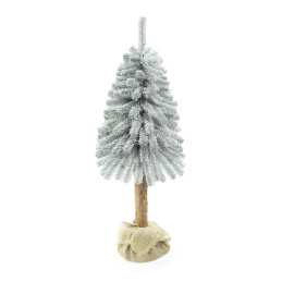 Aga Verschneiter Weihnachtsbaum 120 cm mit Baumstamm
