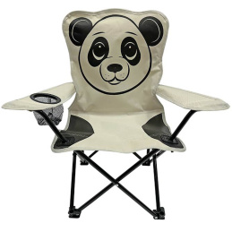 Linder Exclusiv Campingstuhl für Kinder mit Getränkehalter Pandabär